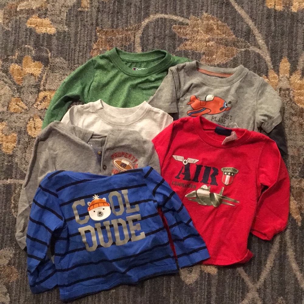 EUC 18M long sleeved shirt bundle